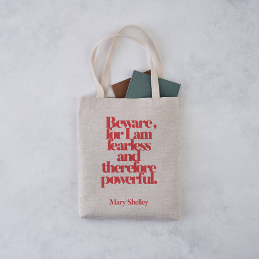 Empowering 'I Am Fearless' Large Tote Bag