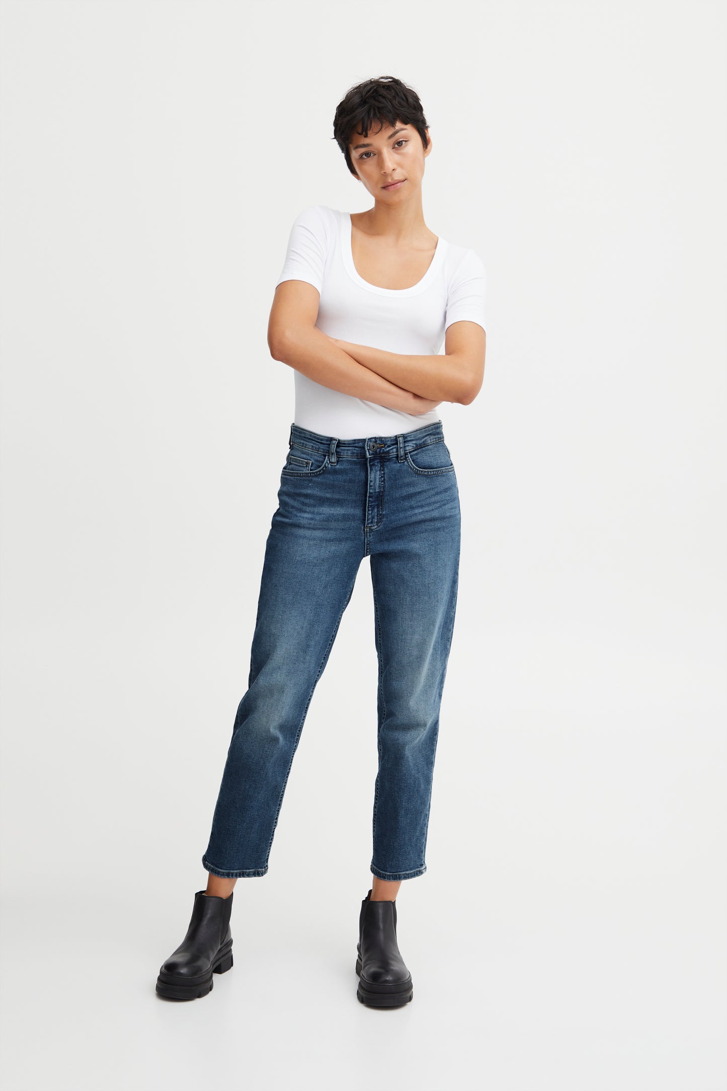 IHTwiggy Raven Jeans - Medium blue