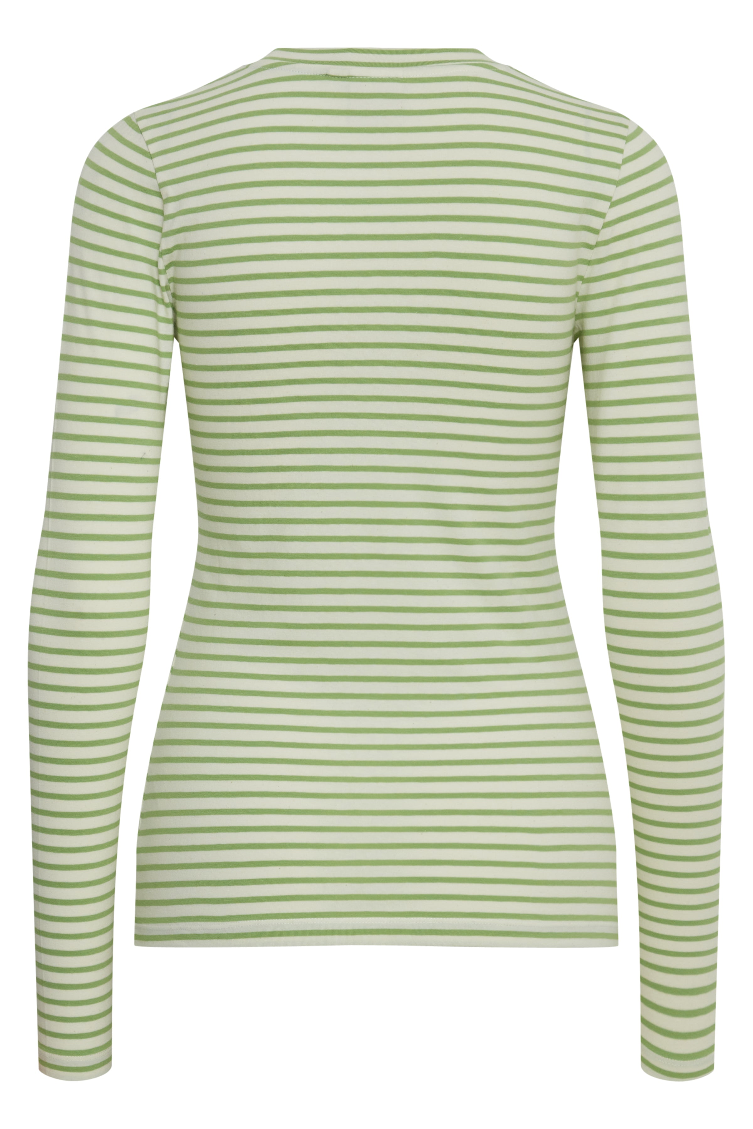 IHMira Long Sleeve T Shirt  - Green Tea Stripe