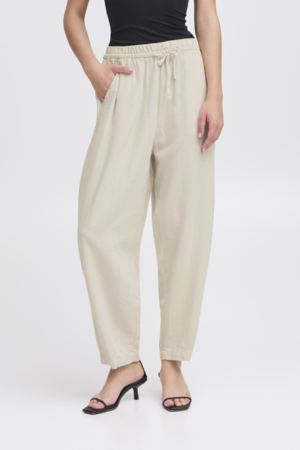 IHLinno Pant Barrel- Natural Ecru