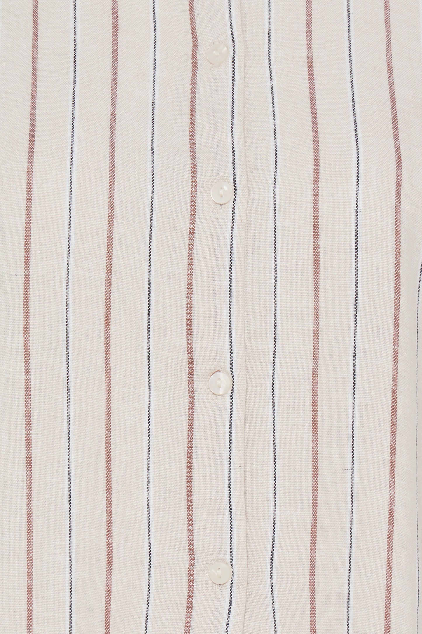 IHLinno long Shirt -  Brown Stripe