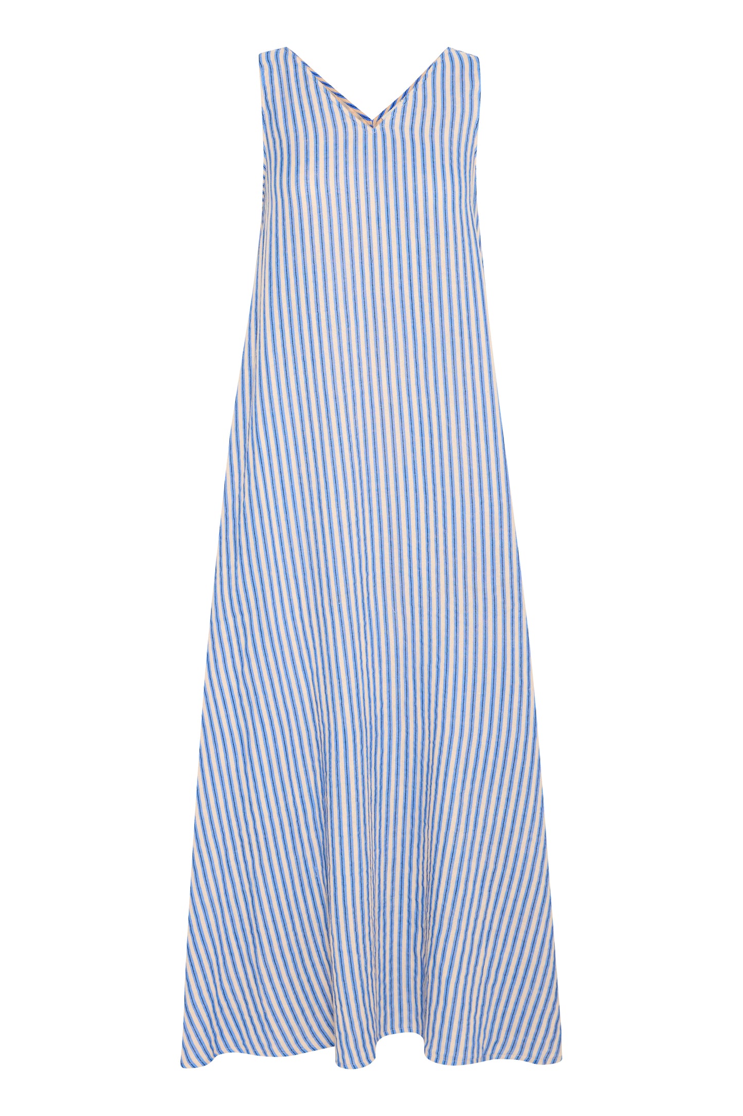 IAFOXA STRIPED MAXI DR - Della Robbia Blue