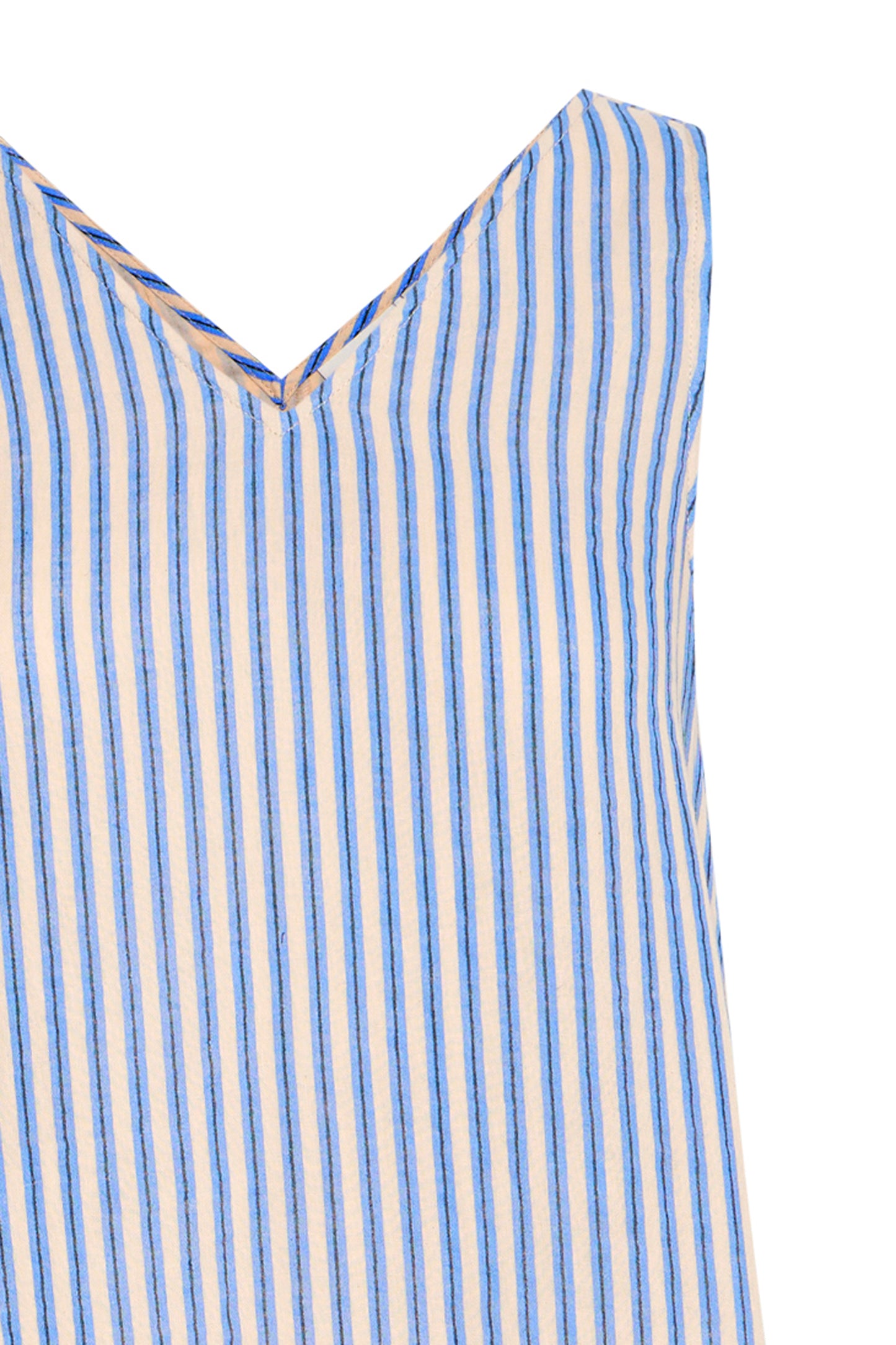 IAFOXA STRIPED MAXI DR - Della Robbia Blue