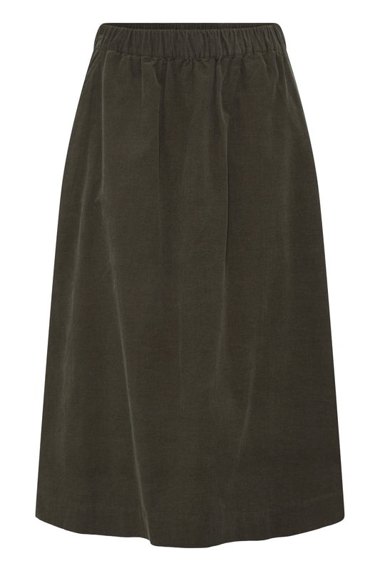 Grape Leaf Midi Skirt