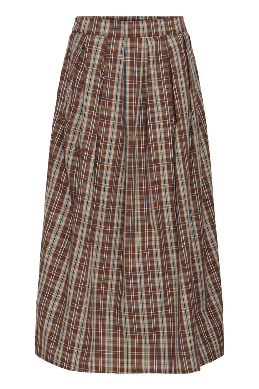 FRelaras Skirt - Hot Fudge Check