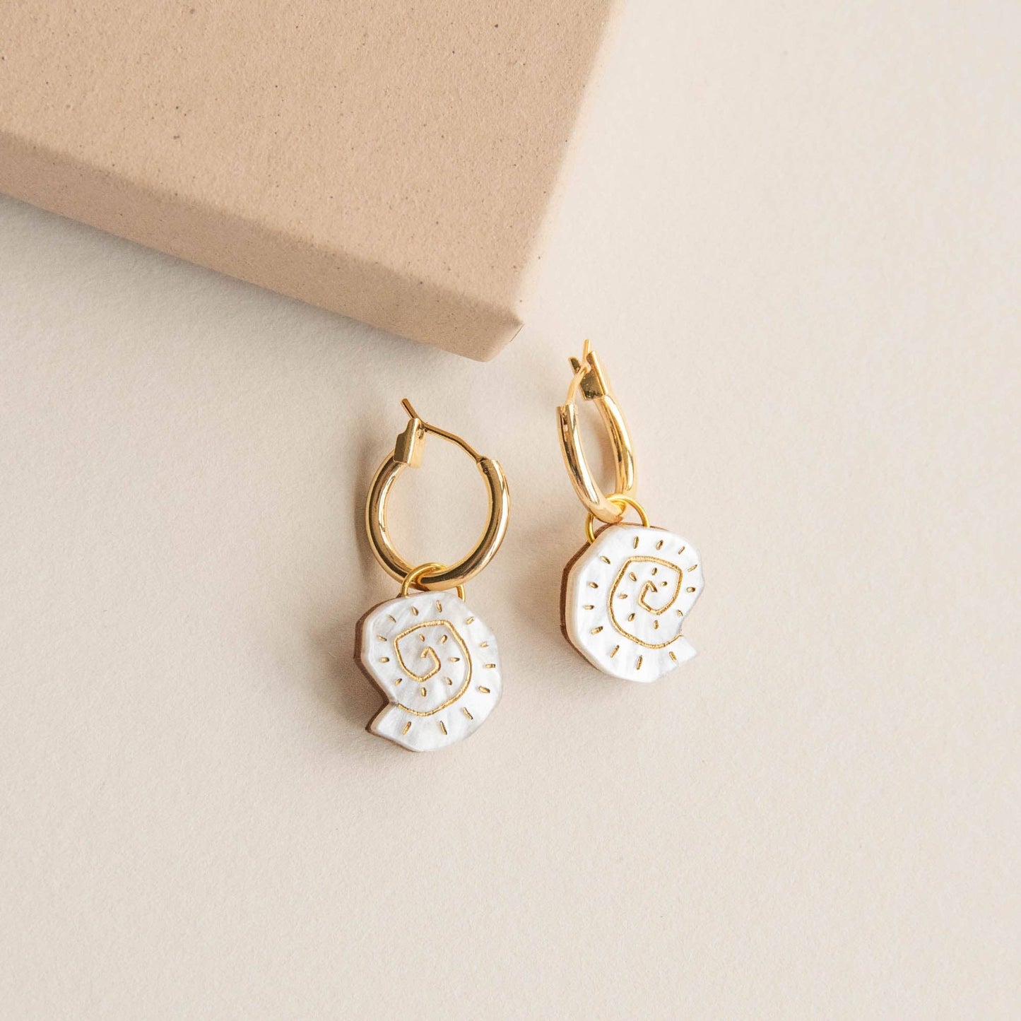 Shell Hoop Earrings