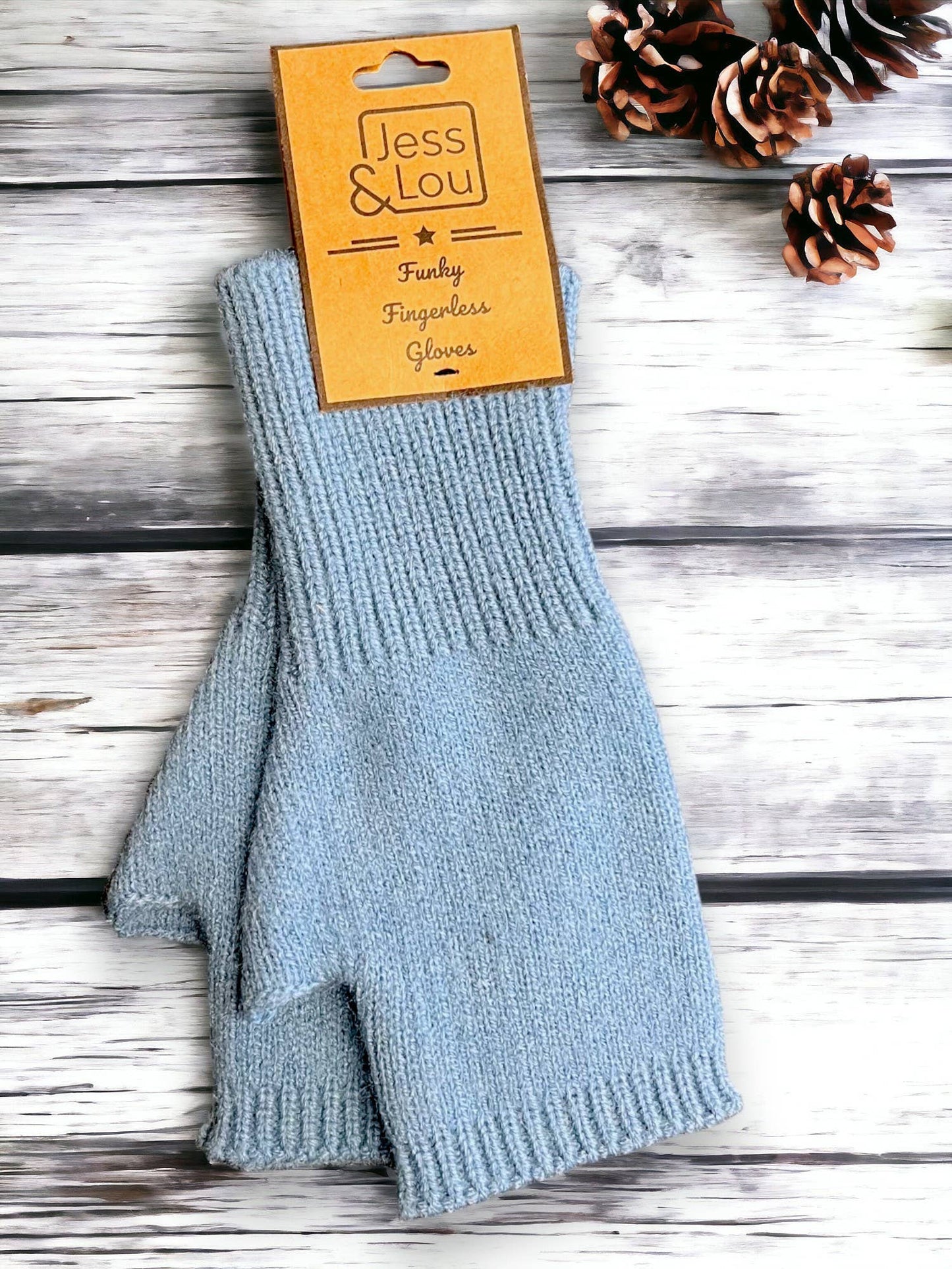 Warm & Classic: Plain Knit Fingerless Gloves