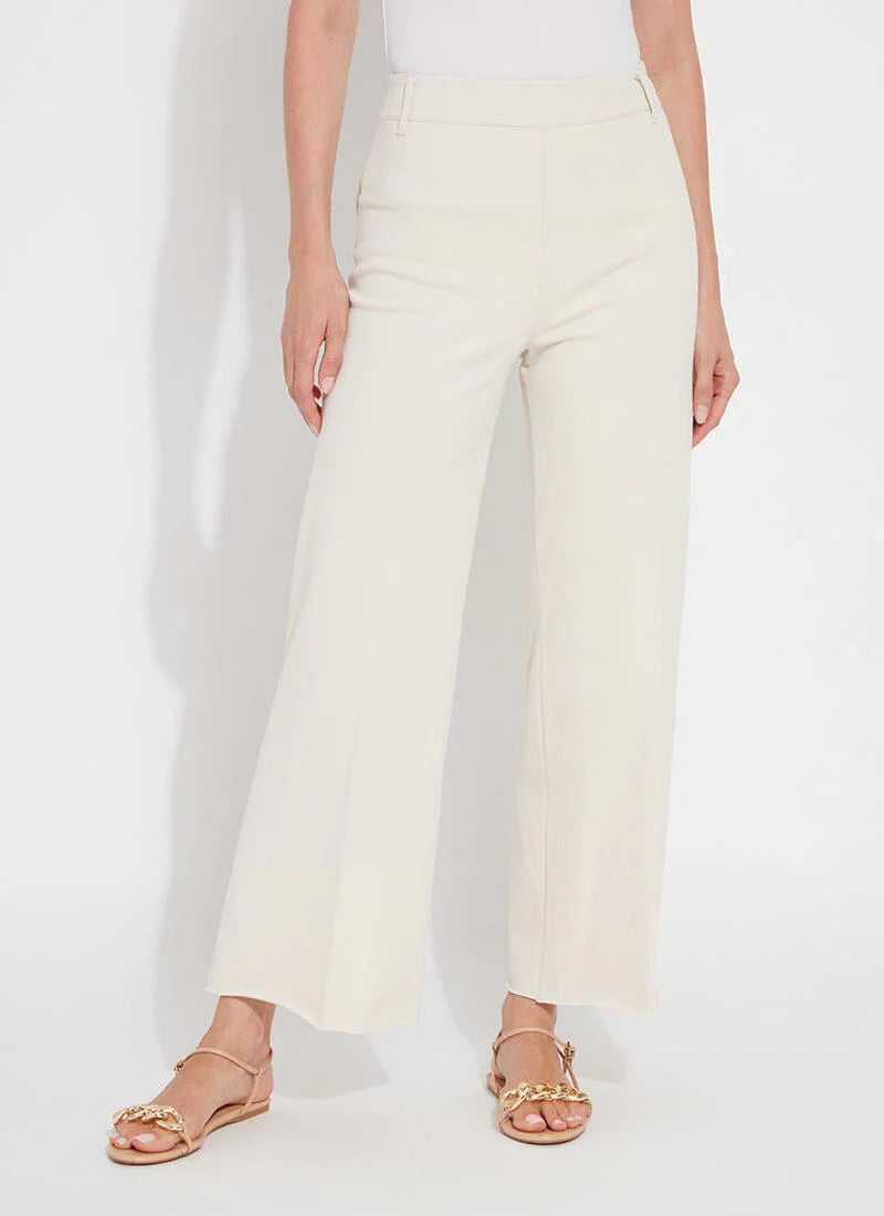 Wide leg cropped Lysse Jeans  - Oat