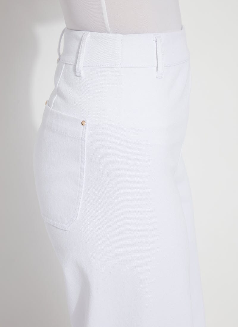 Wide leg cropped Lysse Jeans  - White