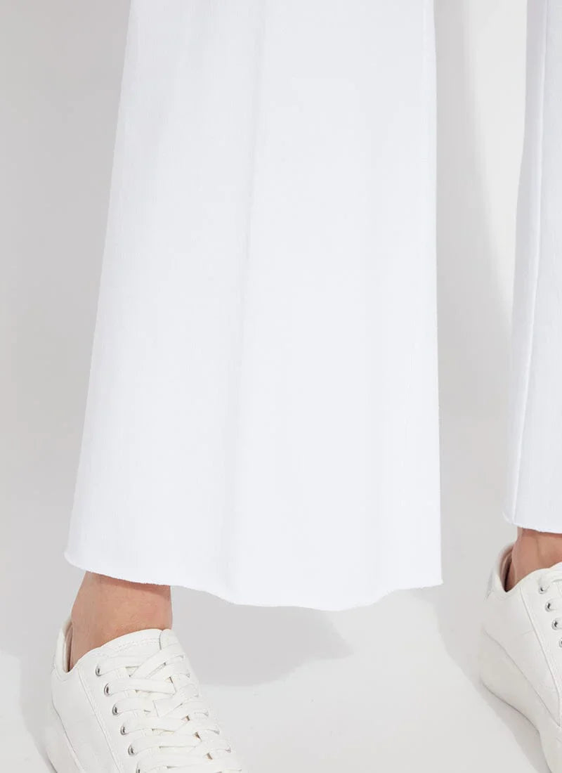 Wide leg cropped Lysse Jeans  - White
