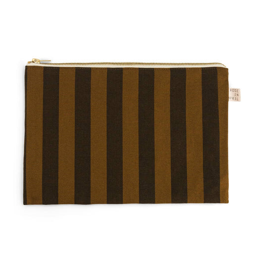Lili Flat Pouch Stripes Cumin