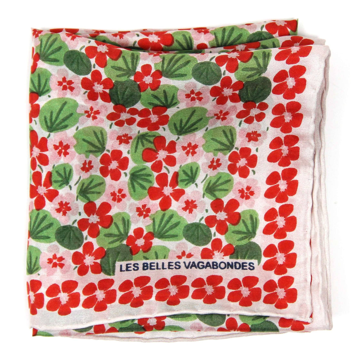 Mini Orange Nasturtium Silk Scarf