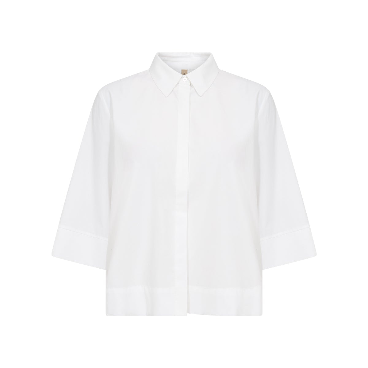 White shirt on a white background