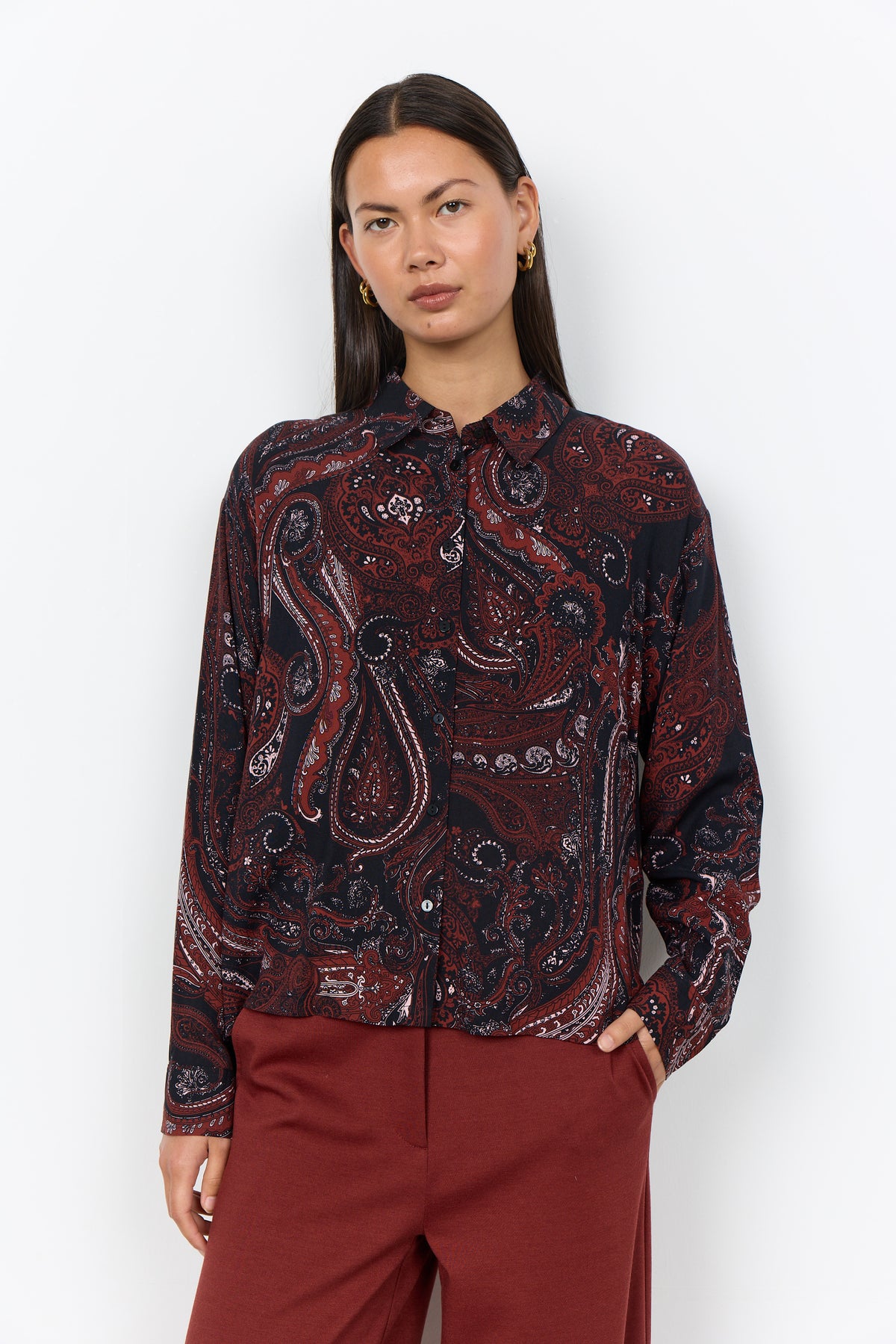 SC-Halna Shirt - Burgandy