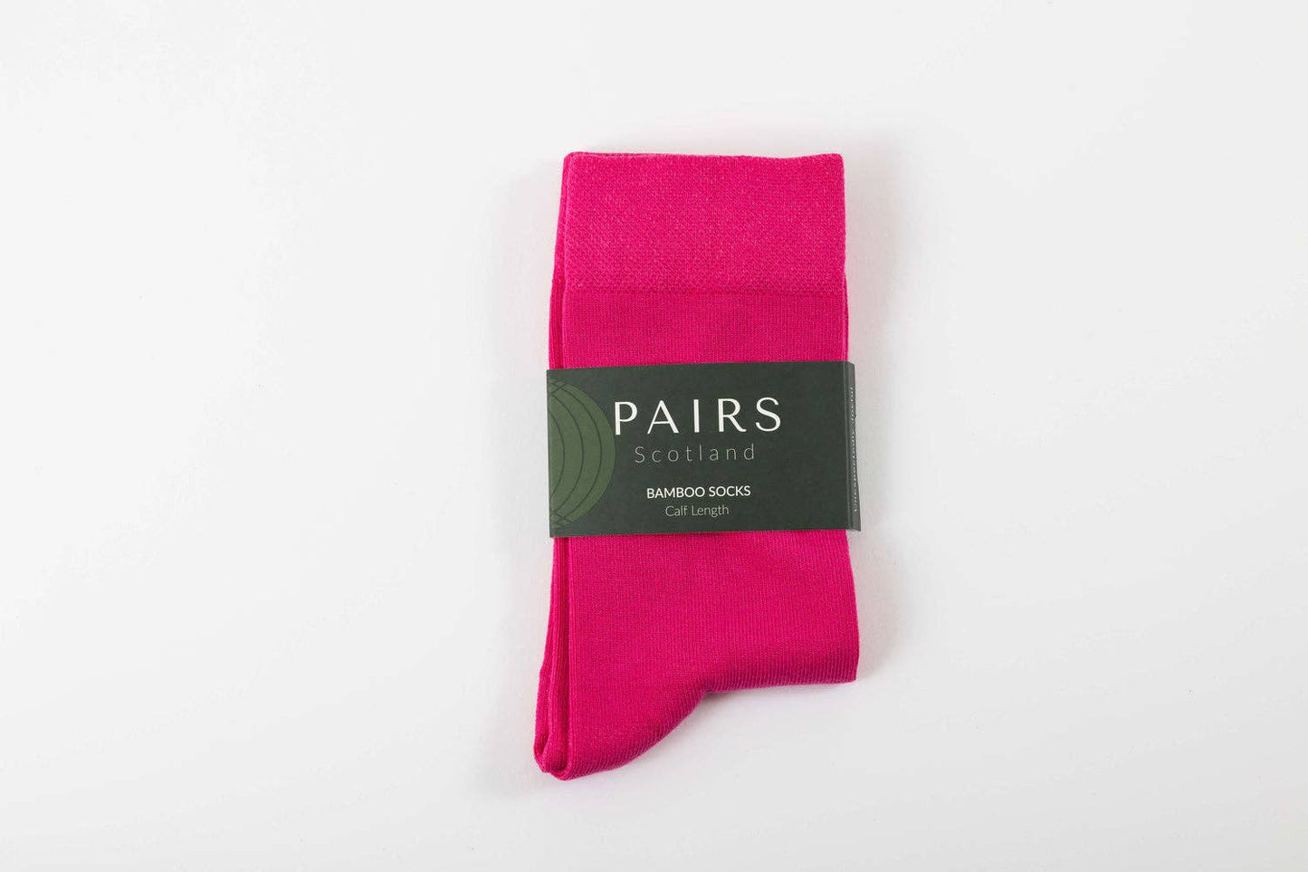 Fuchsia Pink Calf Length Bamboo Socks