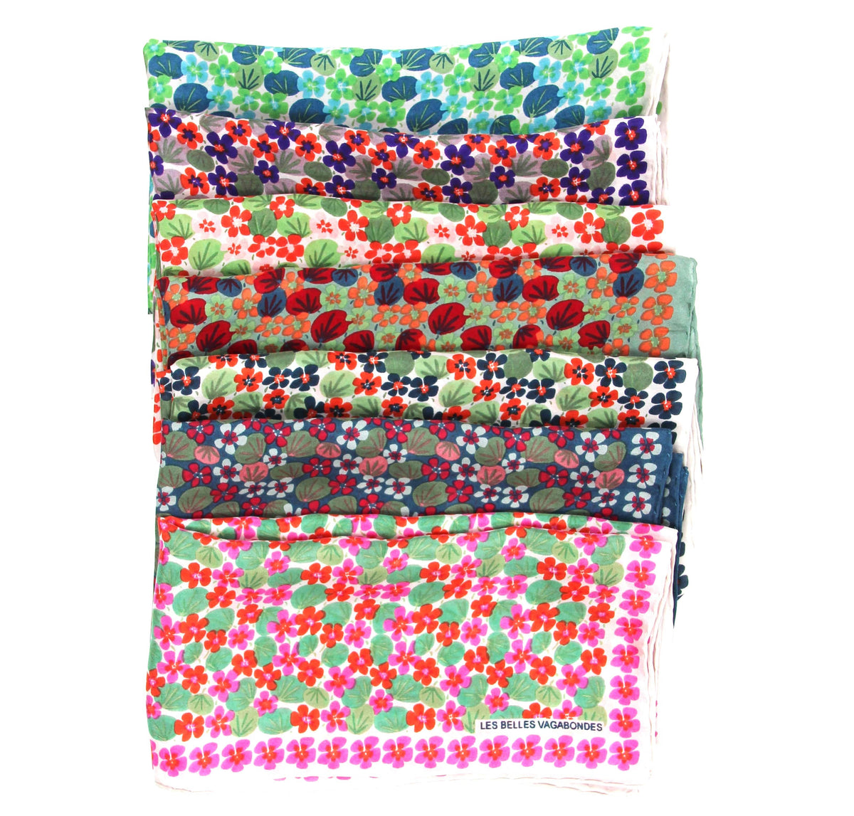 Capucine Marine Silk Scarf