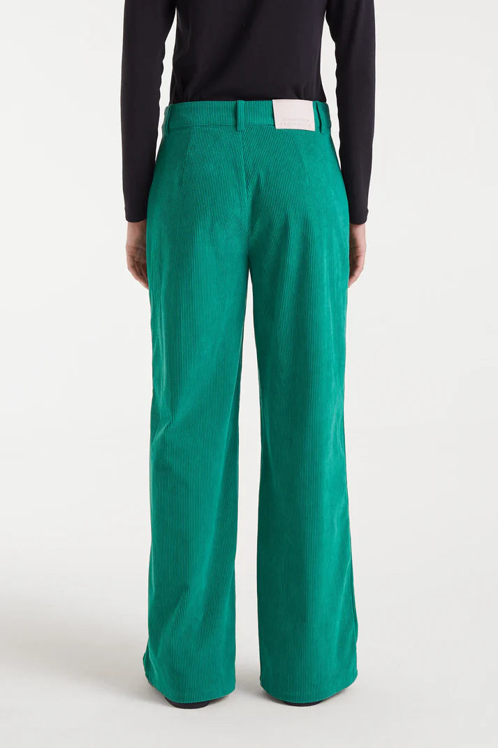 Corduroy Fabric Trousers - Green