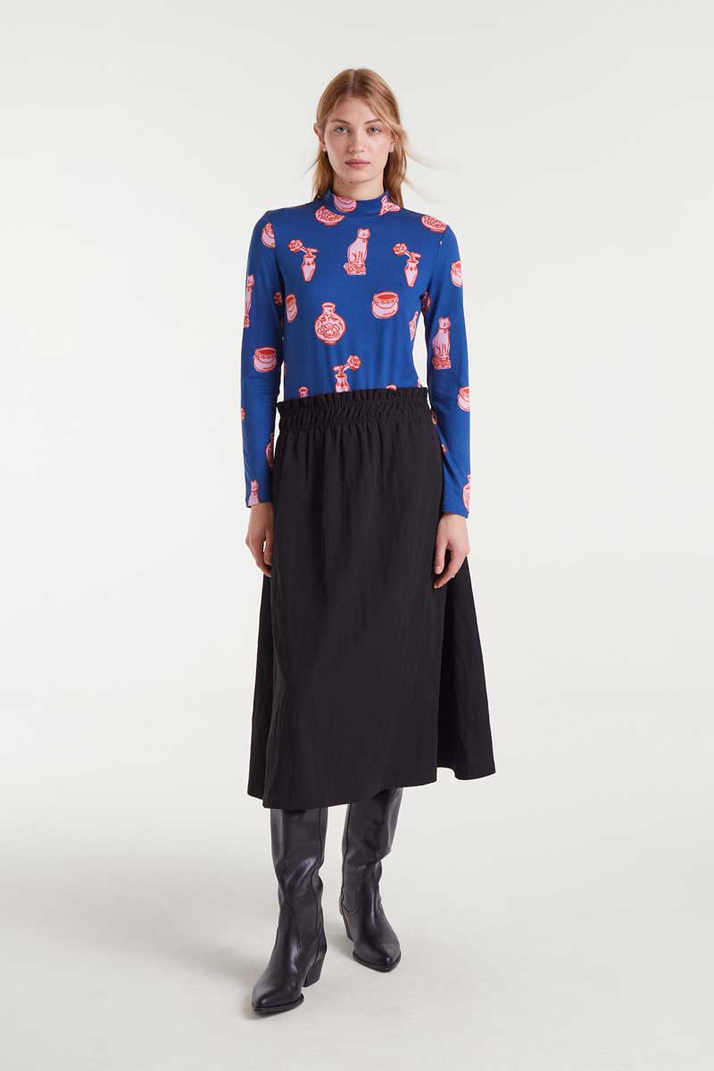 Jersey Fabric Long Sleeve Top
