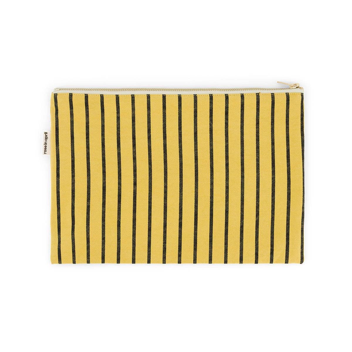 LILI FLAT POUCH STRIPES TENNIS  BAMBOU