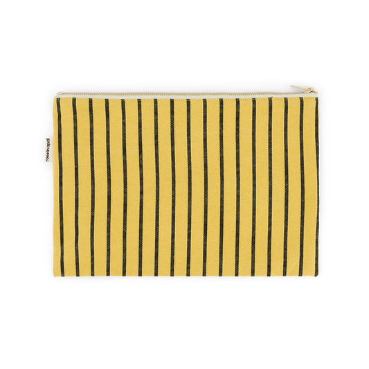 LILI FLAT POUCH STRIPES TENNIS  BAMBOU