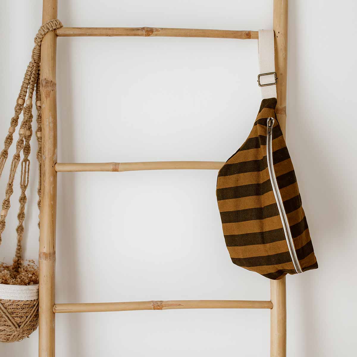 Stripe bum bag - Cumin