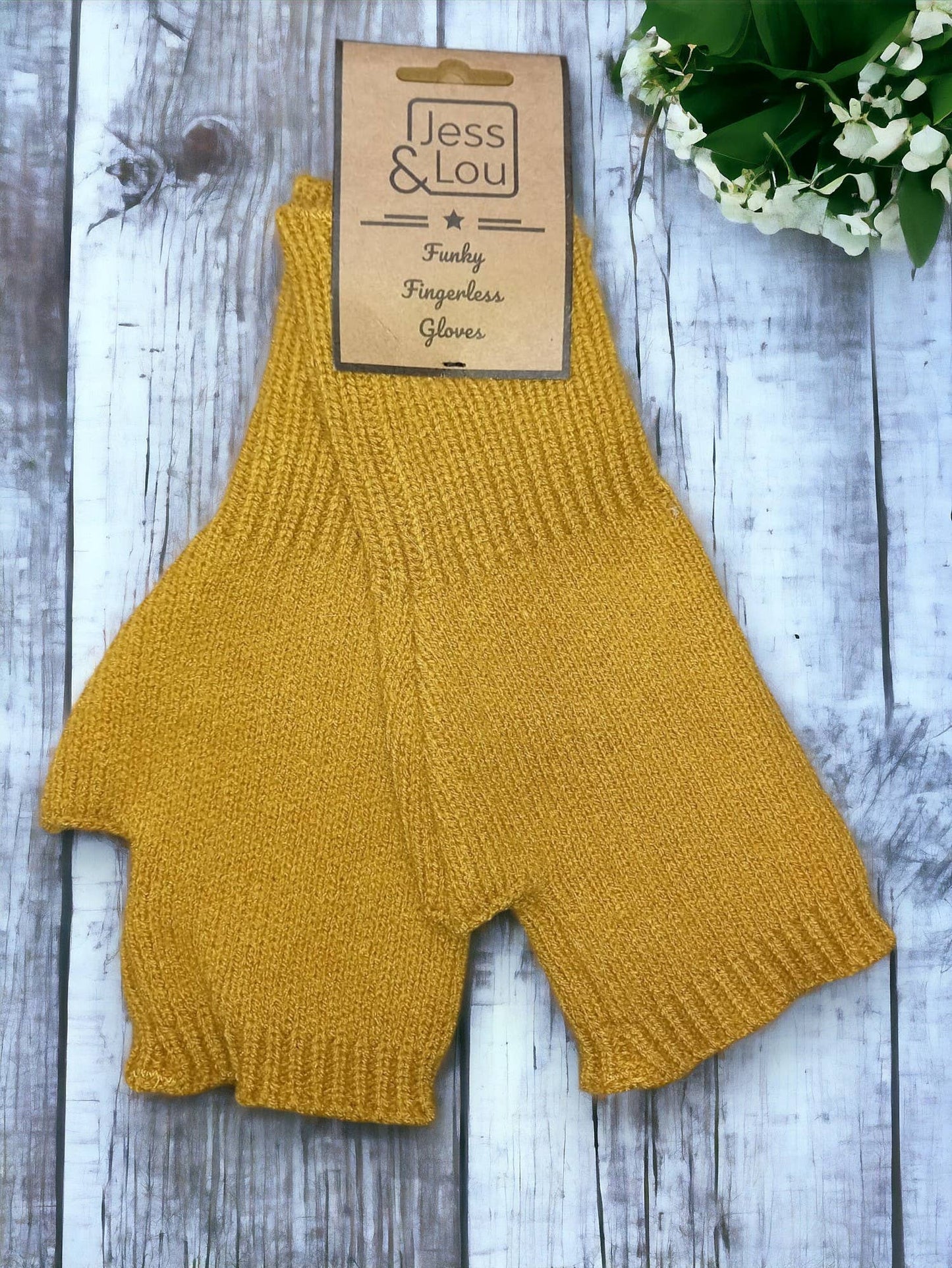 Warm & Classic: Plain Knit Fingerless Gloves