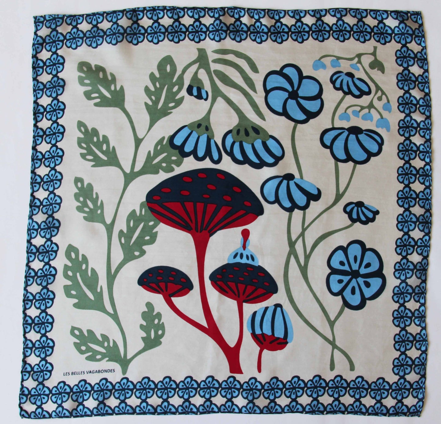 Alice Blue Silk Scarf