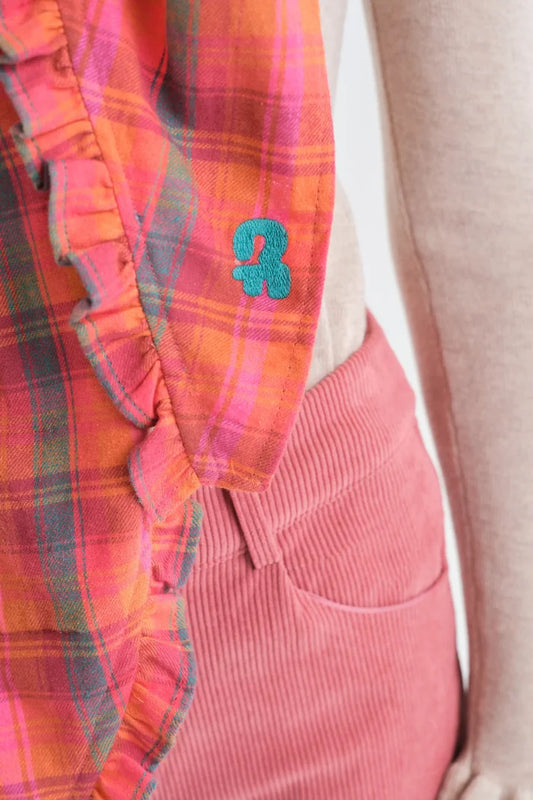 Pink Plaid Scarf
