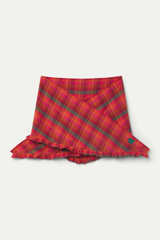 Pink Plaid Scarf