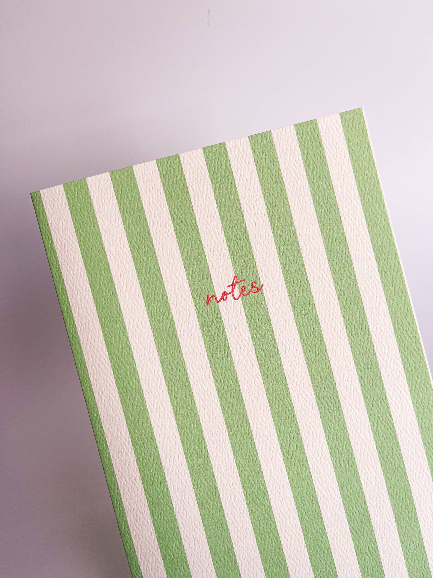 Striped Notebook with Contrast Color
