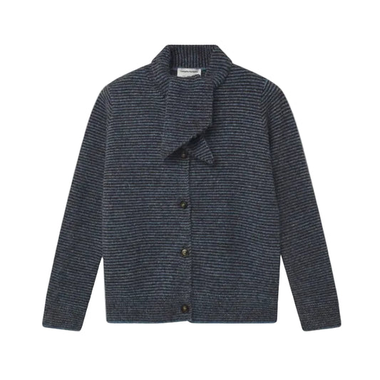 Brown & Blue Stripe Cardigan