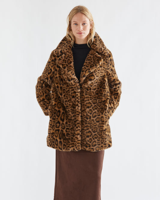 Animal Print Coat