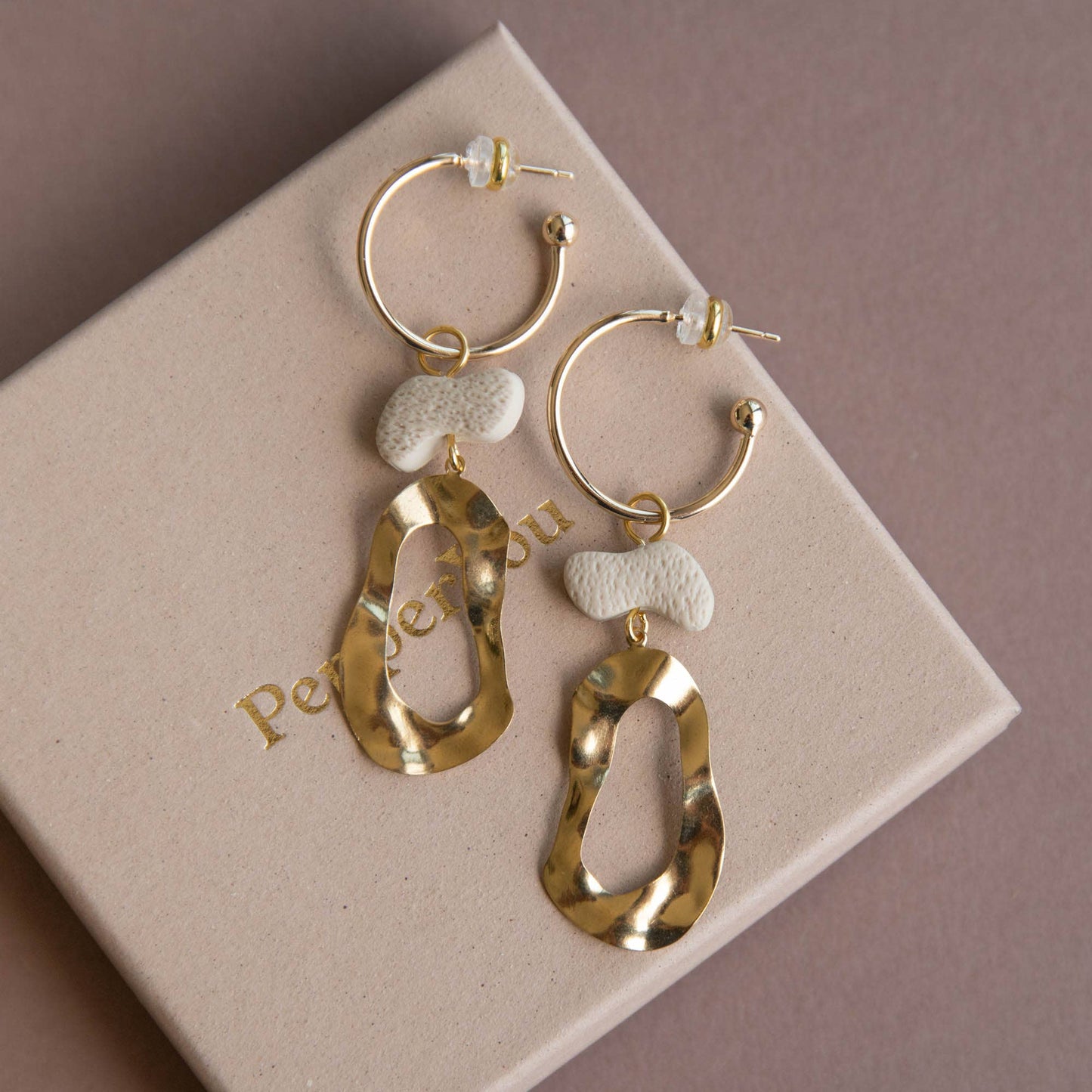 Grooves Statement Hoop Earrings