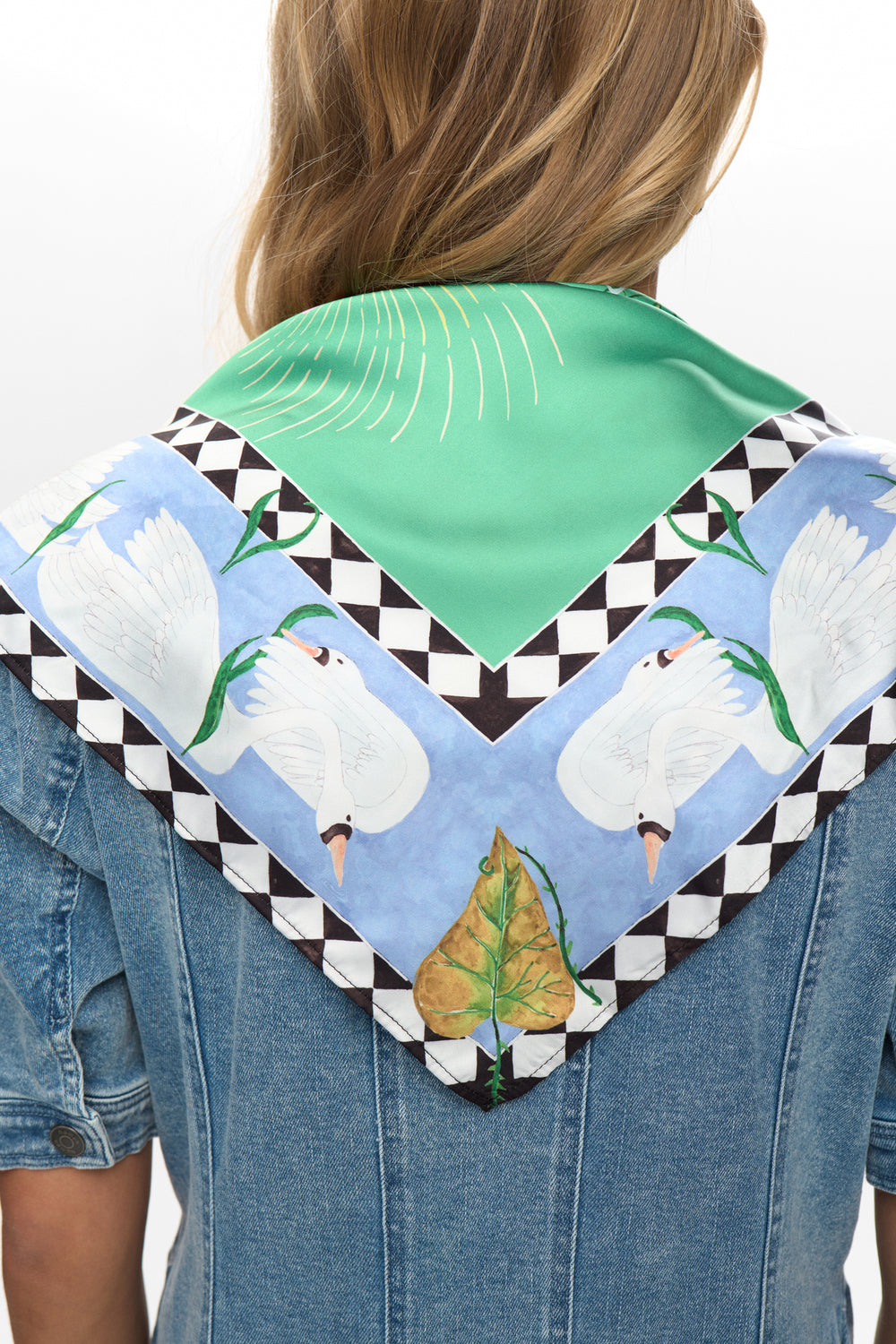 Numocha Satin Scarf- Vibrant Green