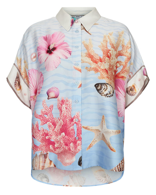 Nuoceana Sleeveless Shirt- Skyway