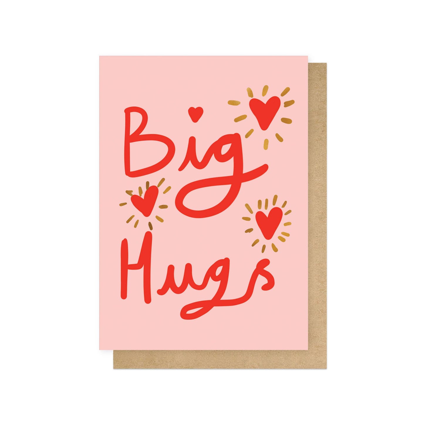 Big Hugs Foiled Greetings Card
