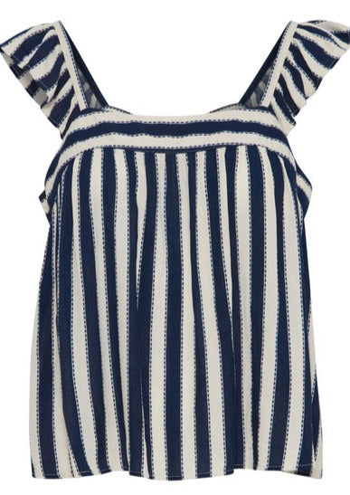IHMarrakech Top  (Strappy frill - stripe)