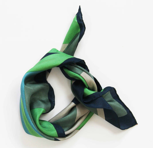 Vivaro Green Silk Scarf