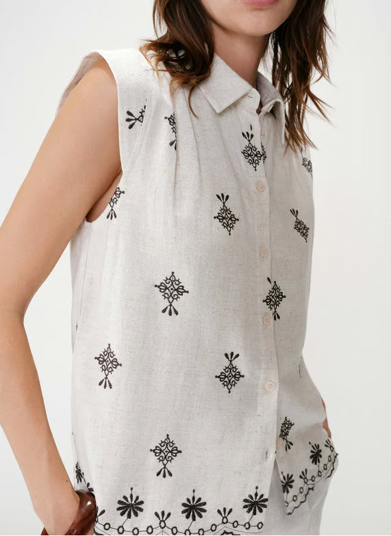 Wisenna Blouse - Chocolat