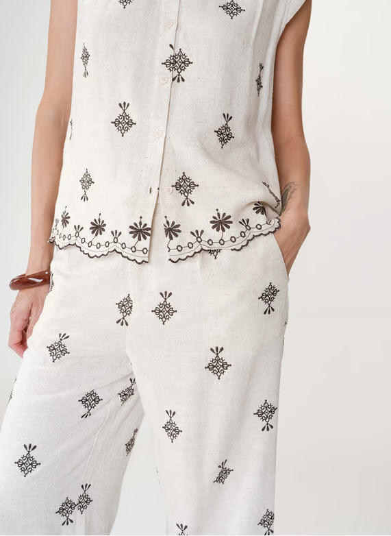 Wisenna Blouse - Chocolat