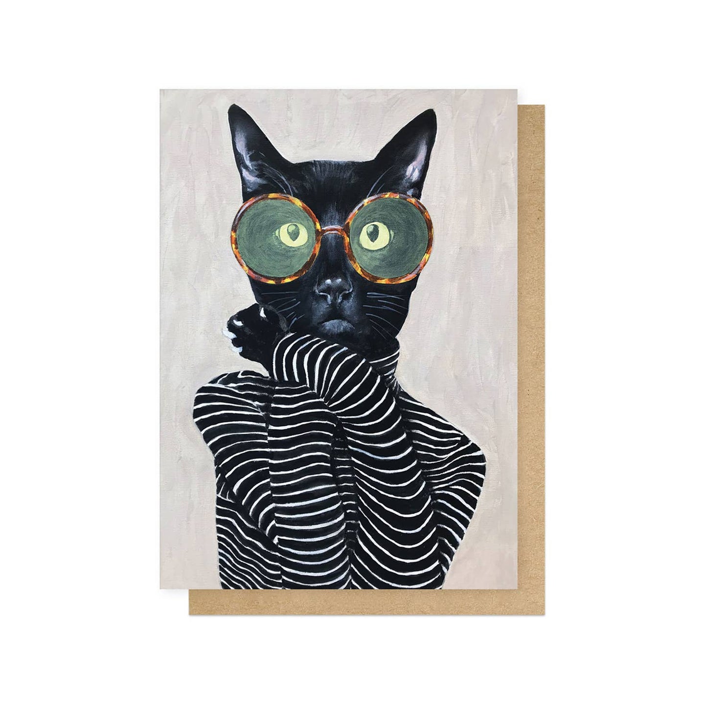 Fashion Cat Greetings Card