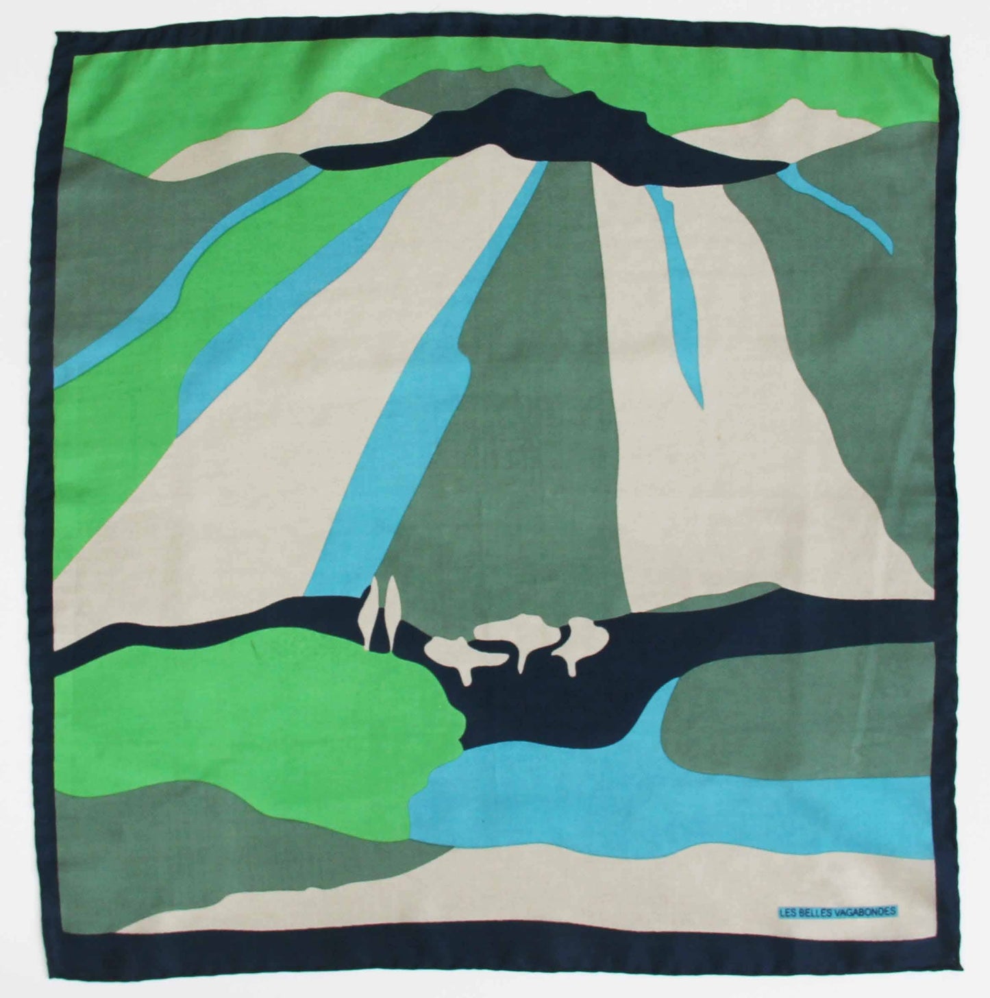 Vivaro Green Silk Scarf