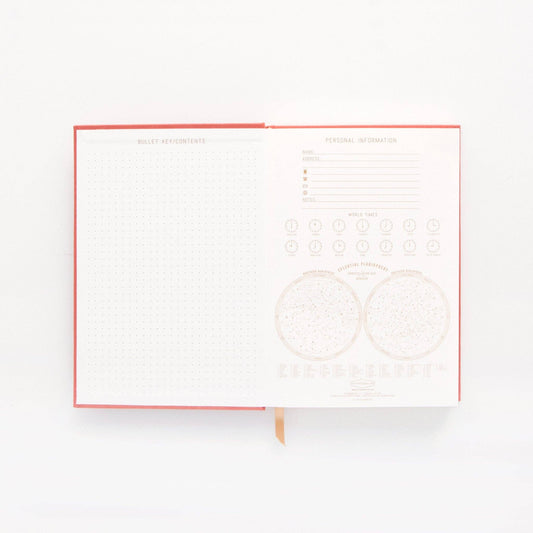 Designworks Ink Suedette Journal - Terracotta - Radiant Rays