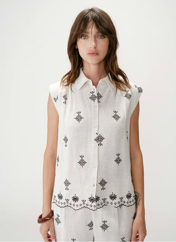 Wisenna Blouse - Chocolat