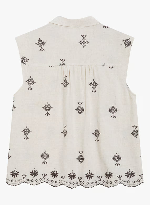 Wisenna Blouse - Chocolat
