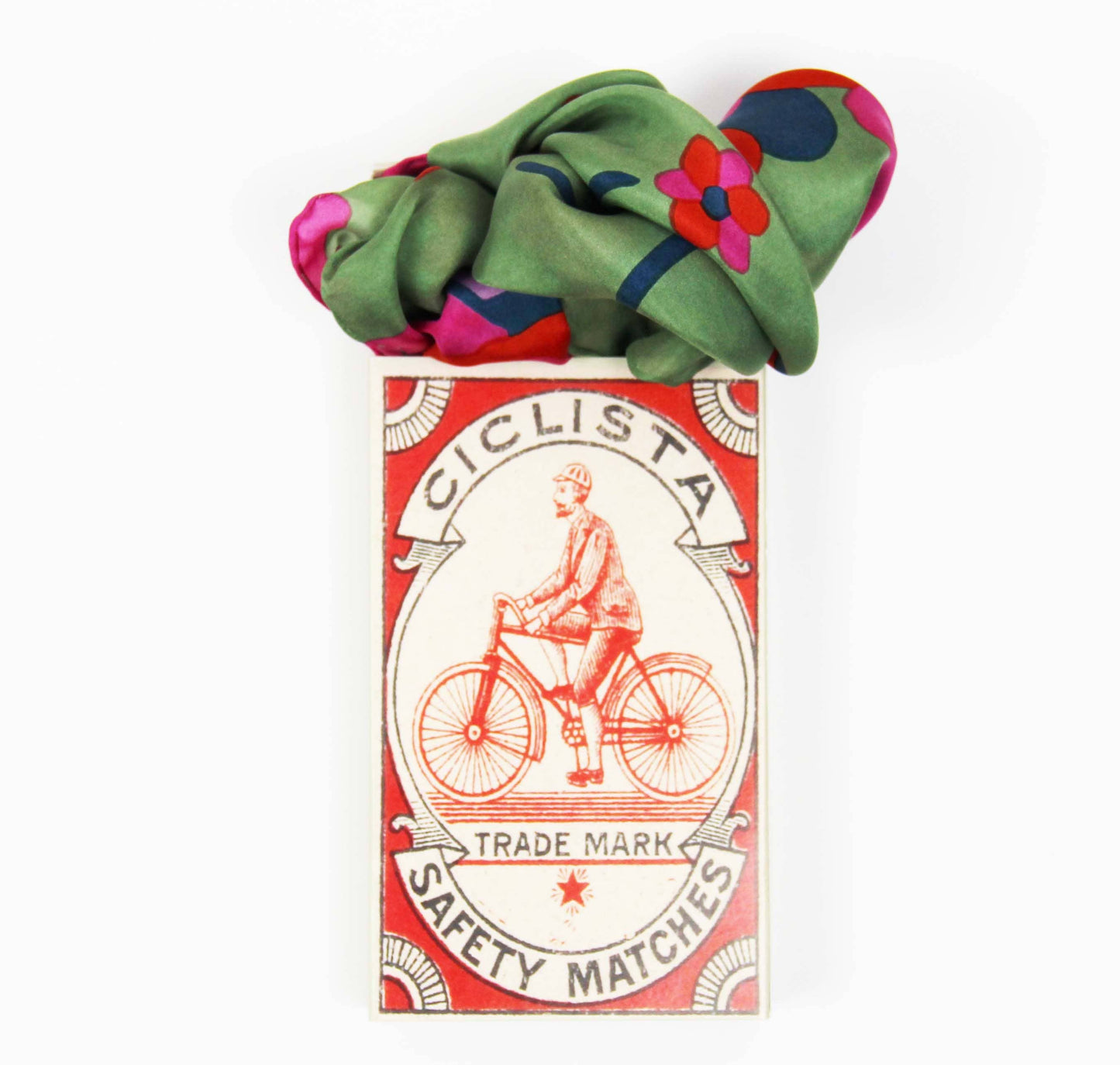 Green Sakura Silk Scarf