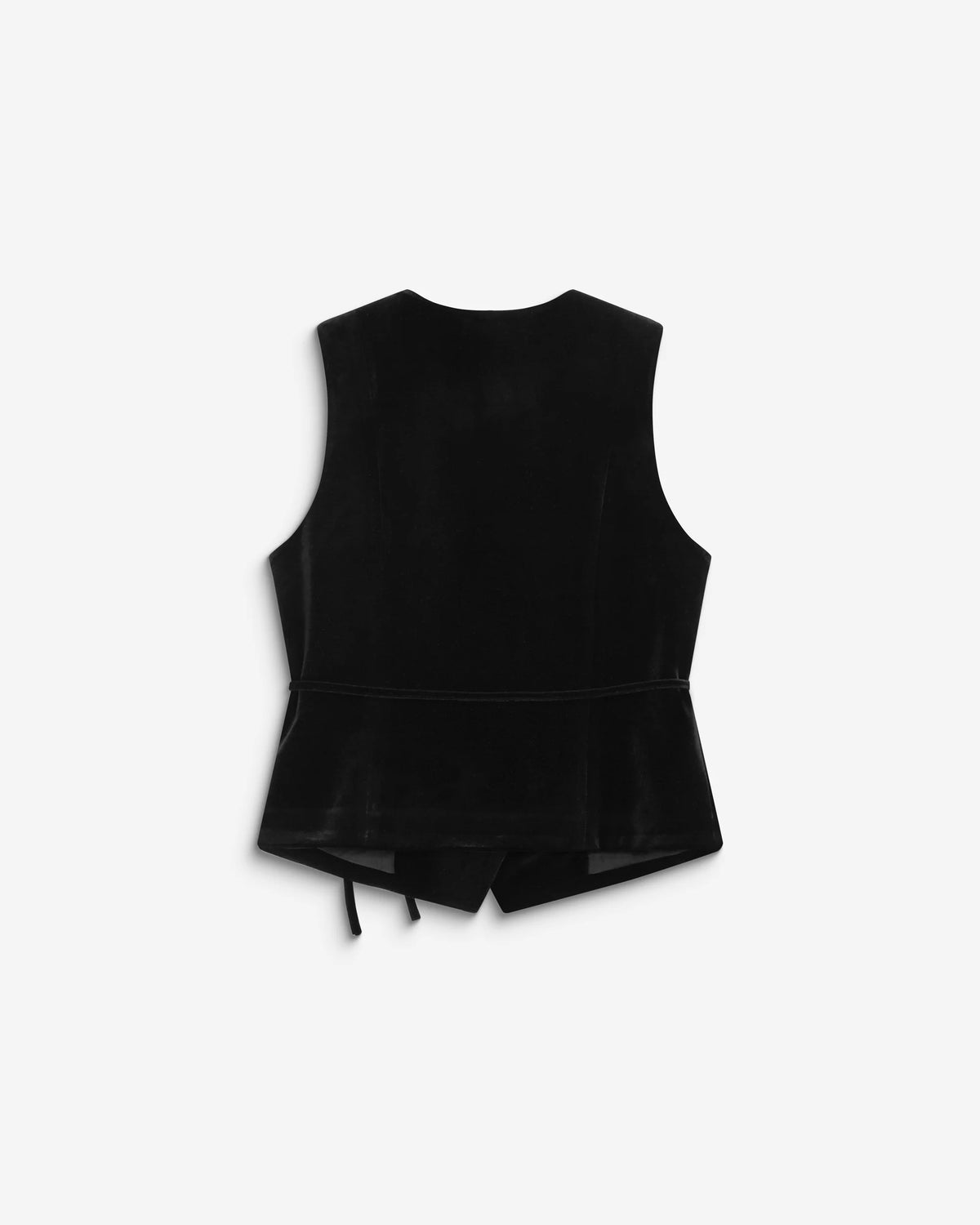 Benny Tie Front Waistcoat - Noir