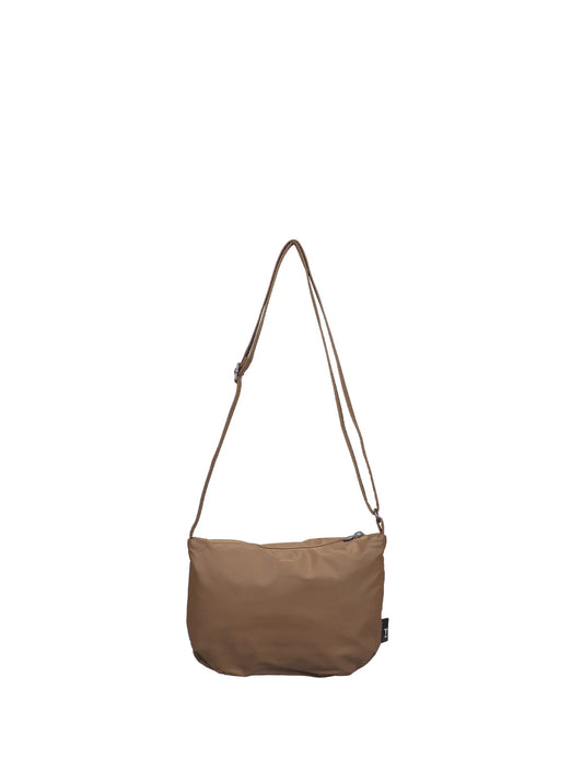 brown cross body bag on a white background