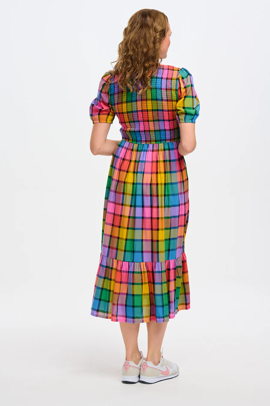 Yolanda Midi Shirred Dress