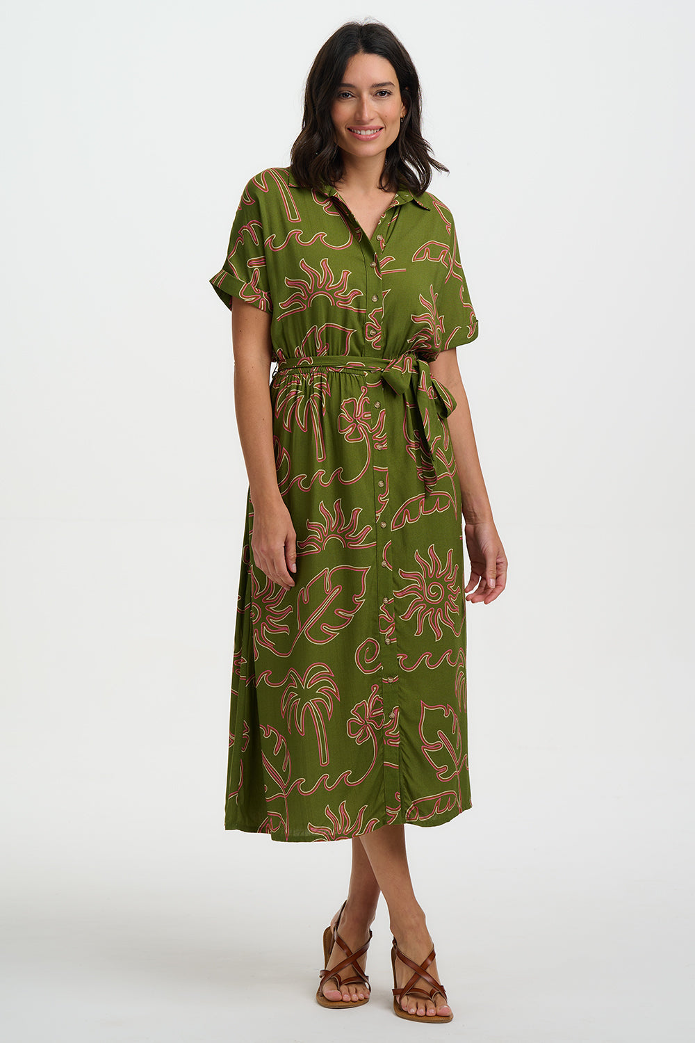 Leigh Midi Shirt Dress